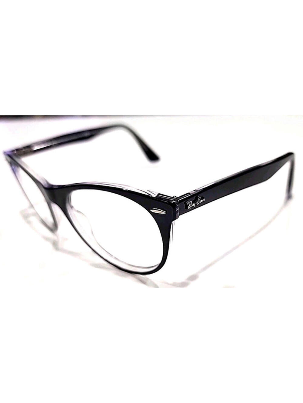 Ray Ban RB2185 1294/3M Round Black Sunglasses Frame Italy 55-18 145
